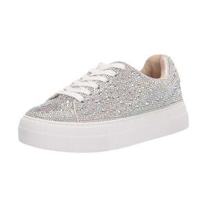 Betsey Johnson Sidny Lace-Up Rhinestone Platform Sneakers 11M